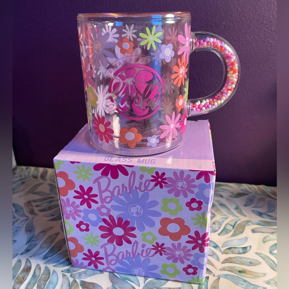 Barbie Dreamhouse Living Tour glass mug